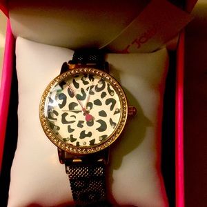Betsey Johnson Leopard Print with Rhinestones